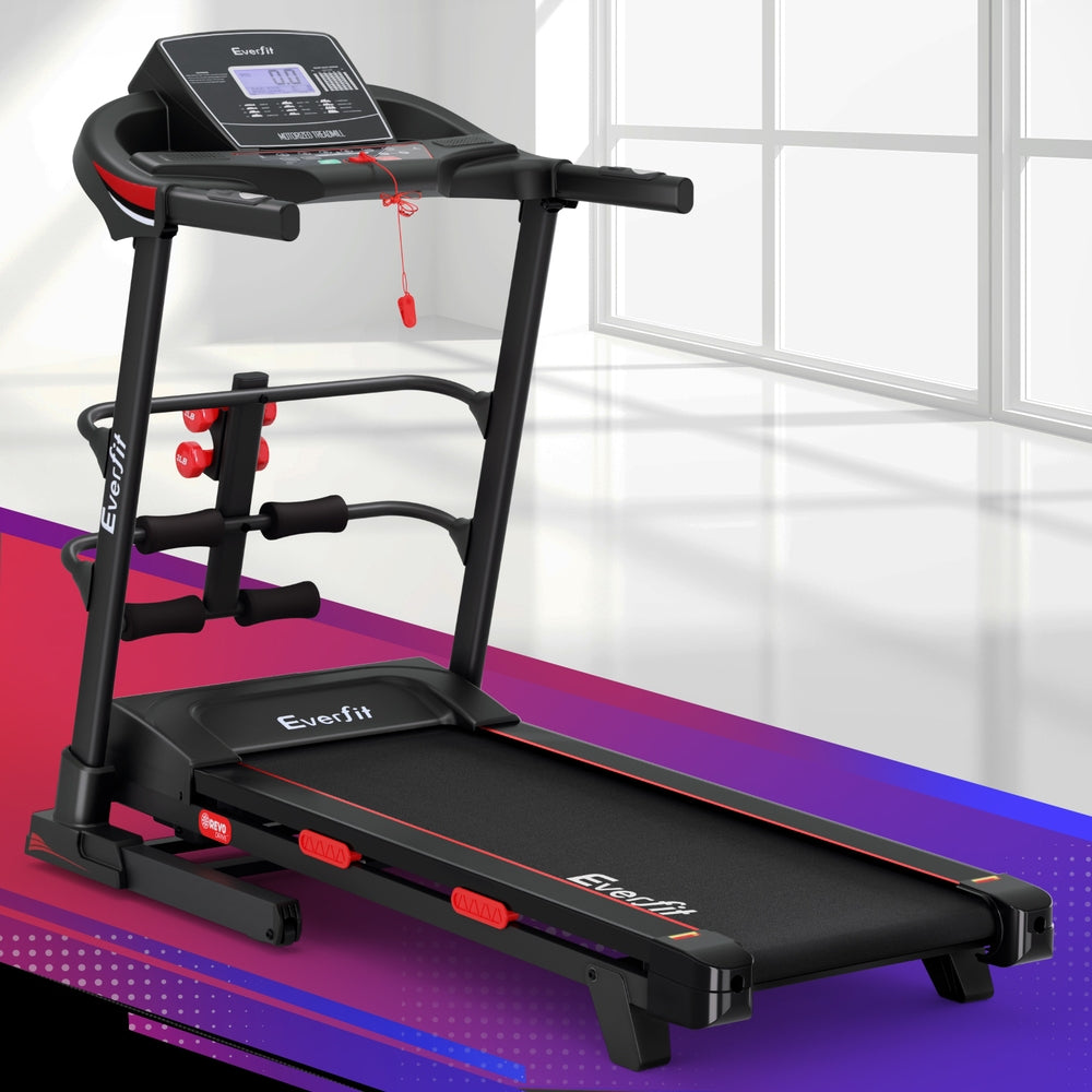 Treadmills: Everfit Treadmill Electric Home Gym Fitness Exercise Machine w/ Sit Up Bar 420mm