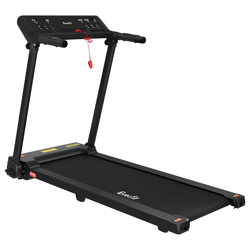 Treadmills: Everfit Treadmill Electric Home Gym Fitness Exercise Knob Foldable 450mm Black