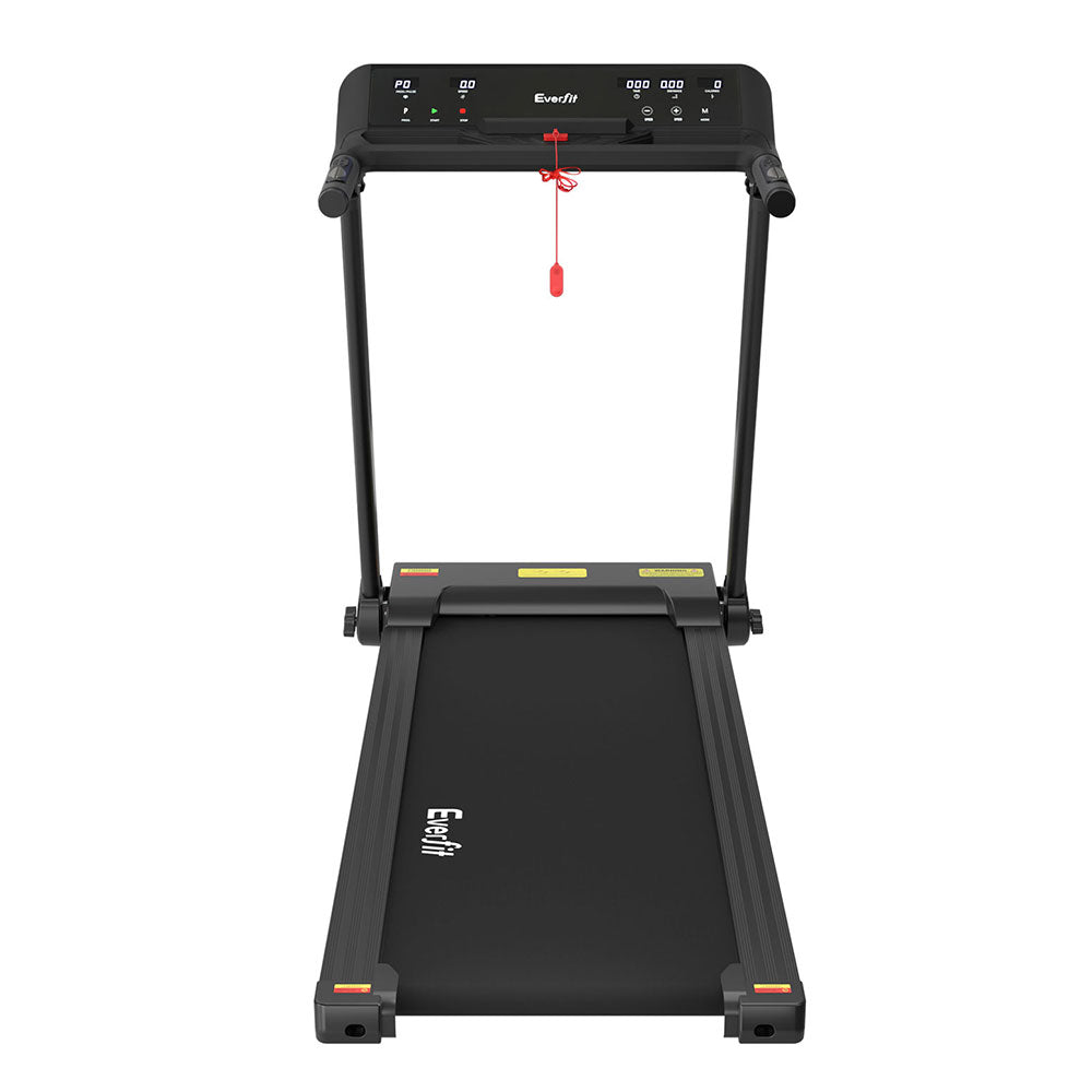 Treadmills: Everfit Treadmill Electric Home Gym Fitness Exercise Knob Foldable 450mm Black