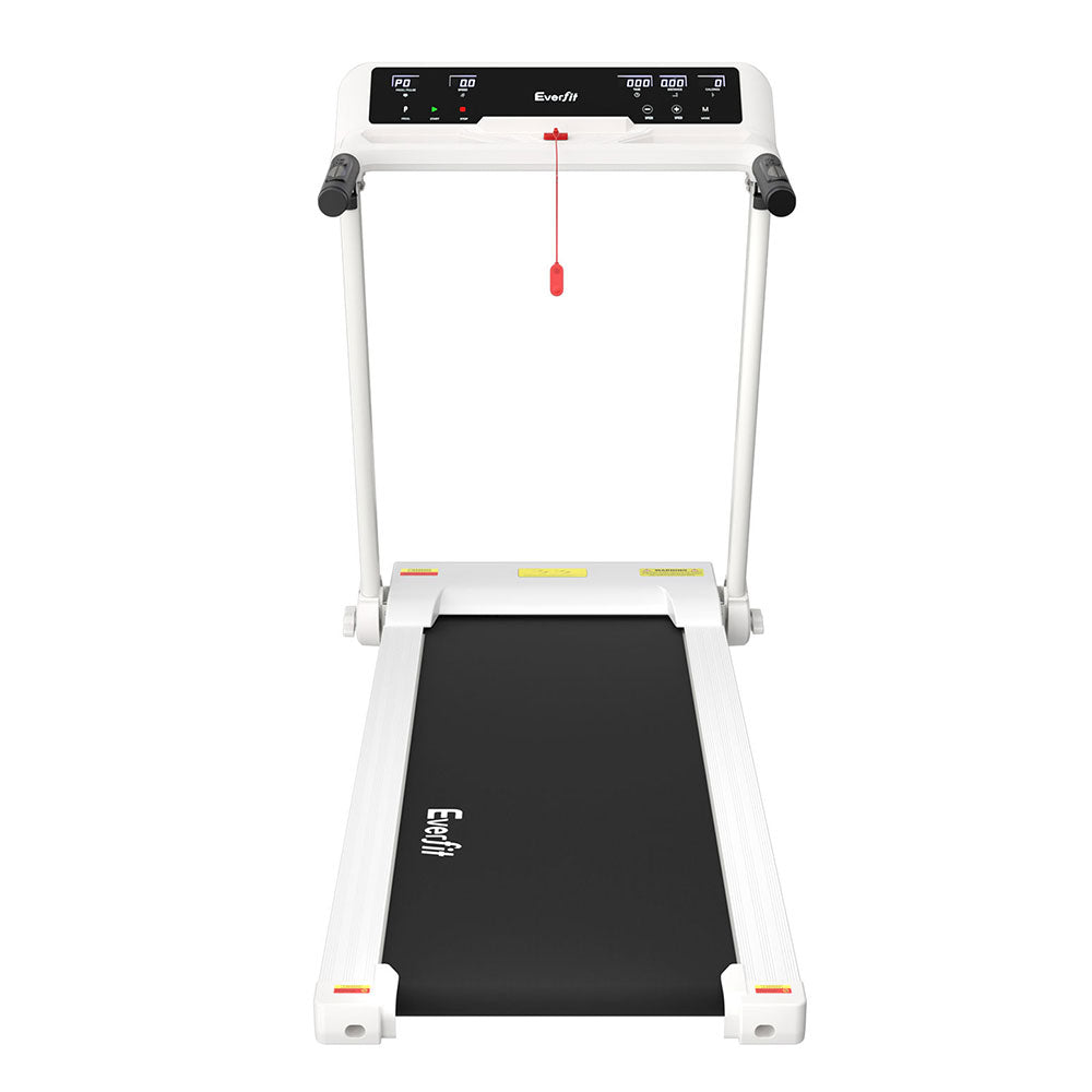 Treadmills: Everfit Treadmill Electric Home Gym Fitness Exercise Knob Foldable 450mm White