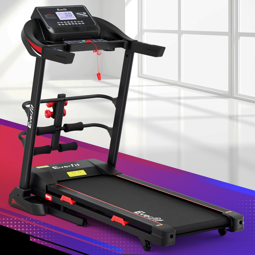Treadmills: Everfit Treadmill Electric Home Gym Fitness Exercise Machine w/ Sit Up Bar 450mm