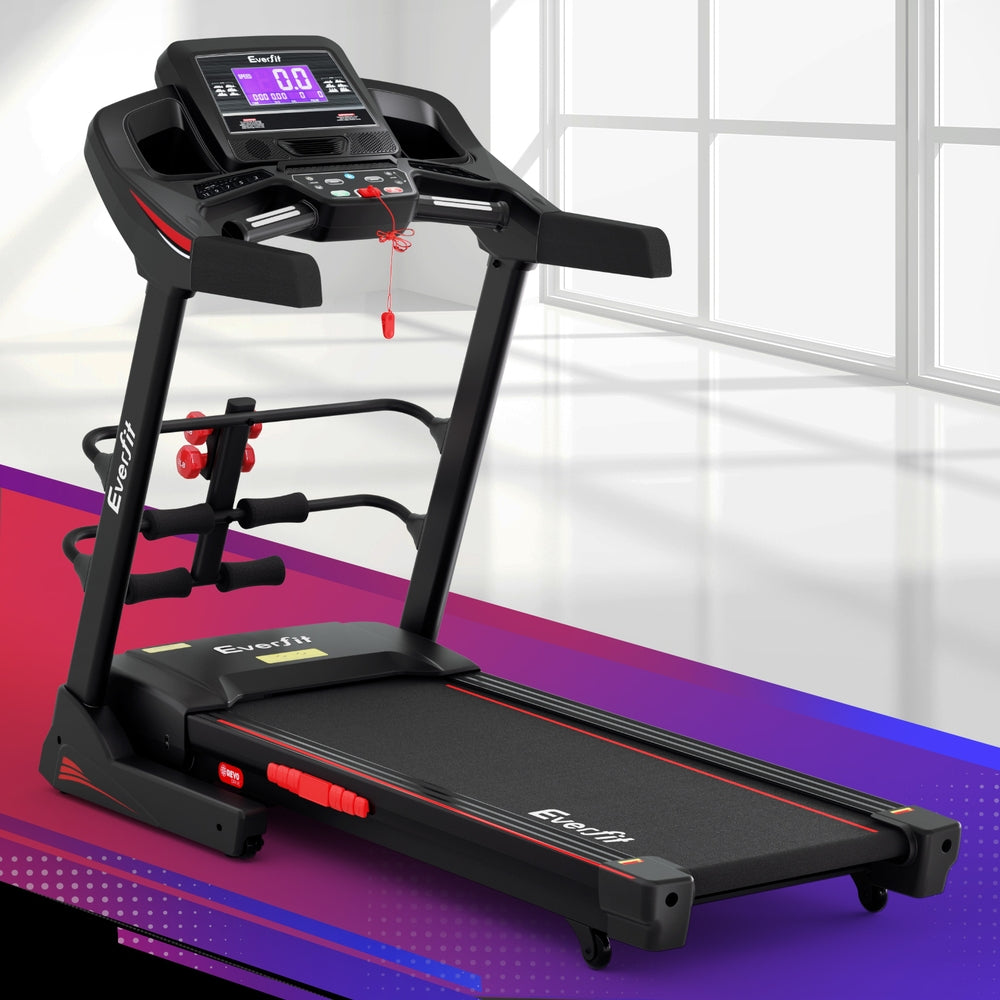 Treadmills: Everfit Treadmill Electric Home Gym Fitness Exercise Machine w/ Sit Up Bar 480mm