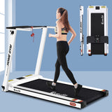 Everfit Treadmill Electric Home Gym Fitness Exercise Fully Foldable 420mm White