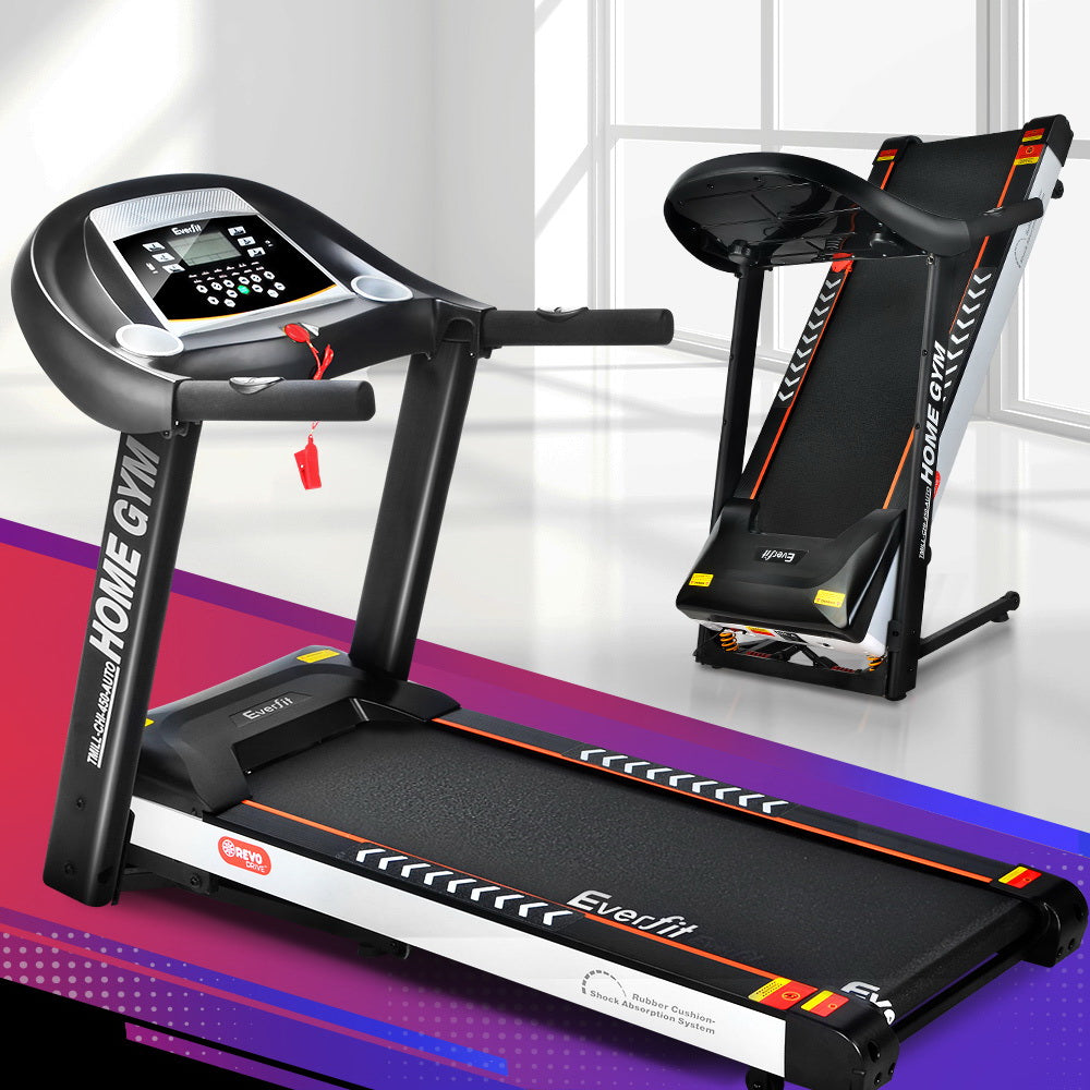 Exercise Bikes: Everfit Treadmill Electric Auto Incline Home Gym Fitness Exercise Machine 450mm