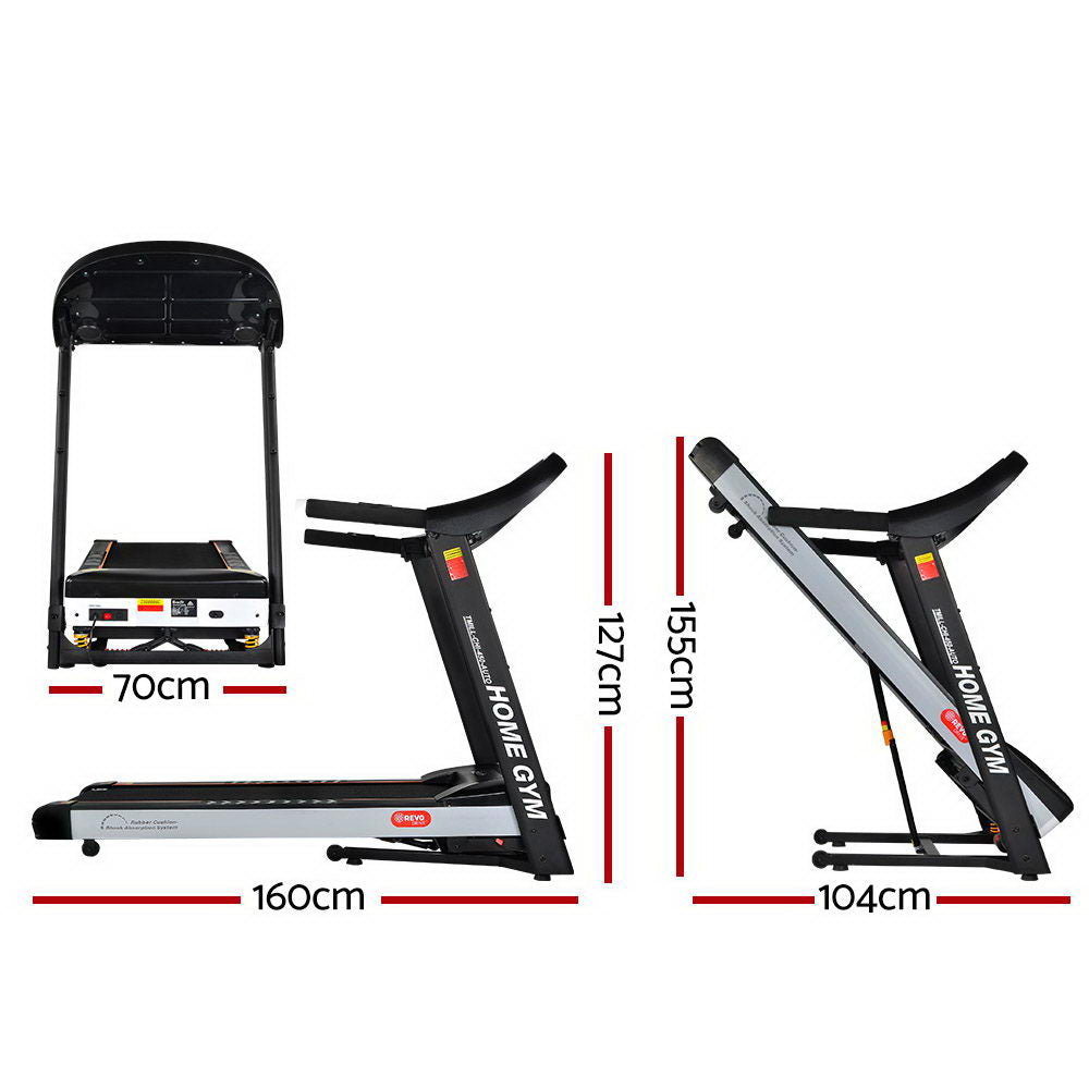 Exercise Bikes: Everfit Treadmill Electric Auto Incline Home Gym Fitness Exercise Machine 450mm