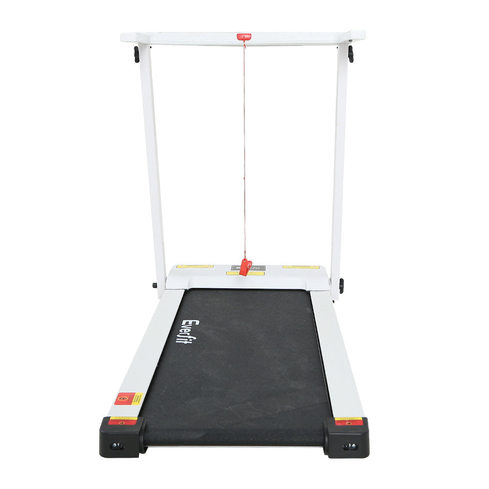 Treadmills: Everfit Treadmill Electric Home Gym Fitness Exercise Fully Foldable 450mm White