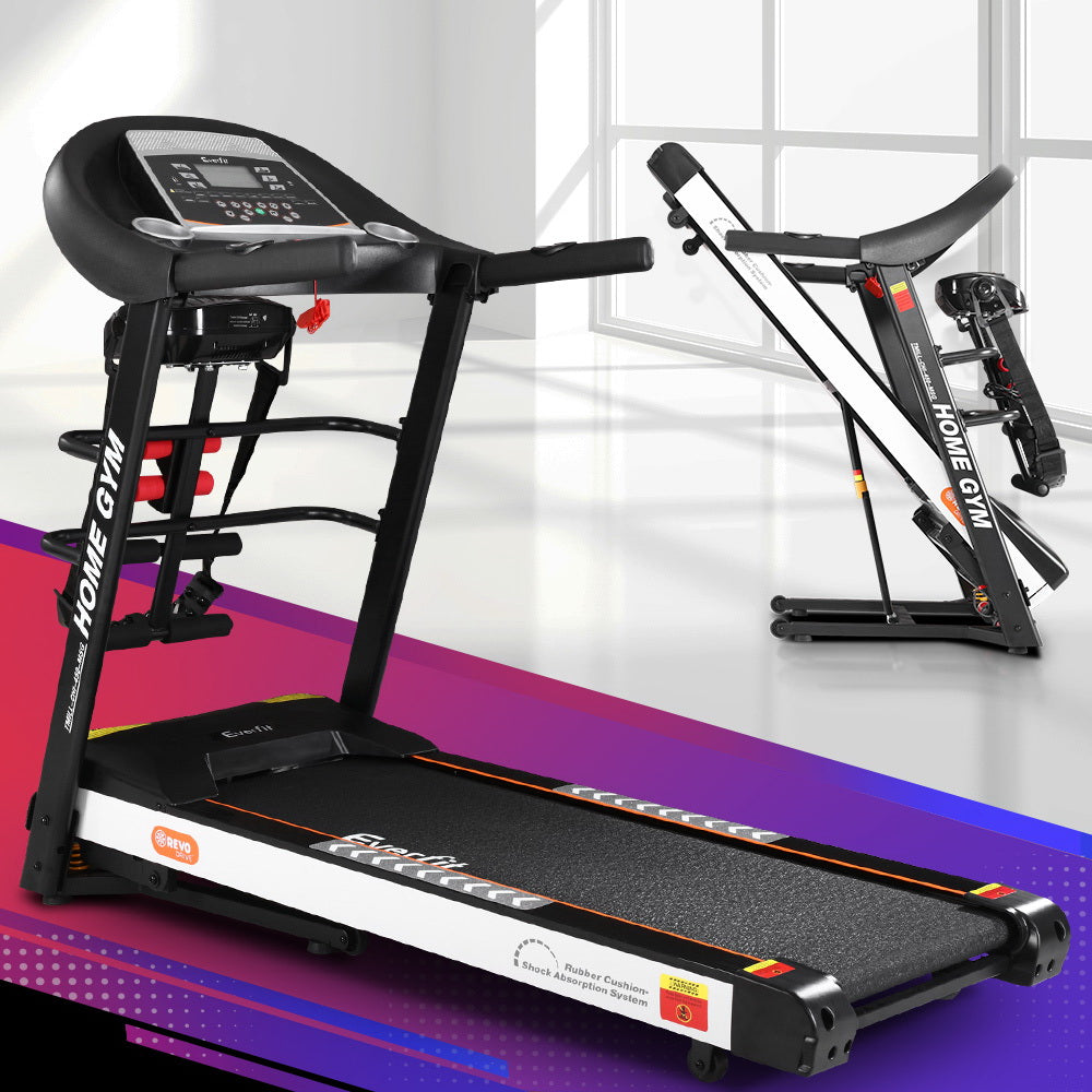 Treadmills: Everfit Treadmill Electric Home Gym Fitness Exercise Machine w/ Massager 450mm