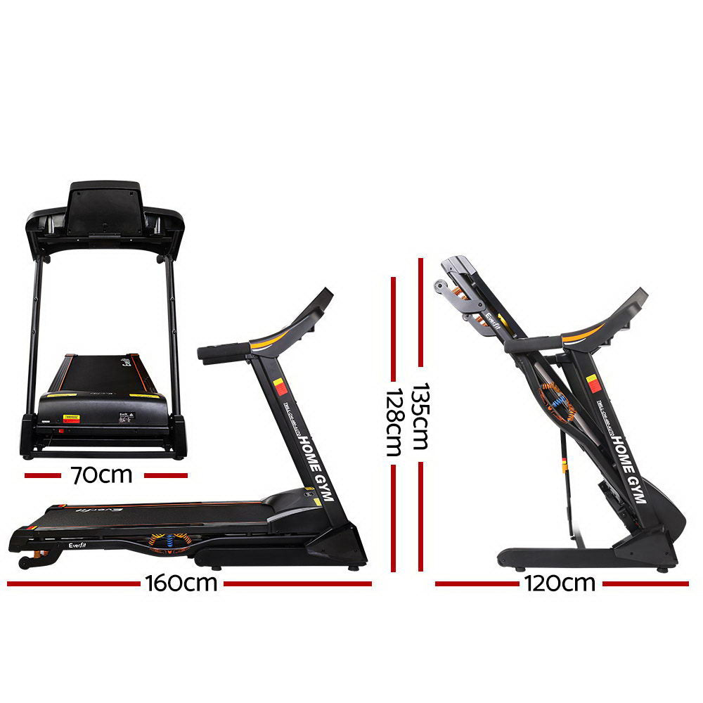 Exercise Bikes: Everfit Treadmill Electric Auto Incline Home Gym Fitness Exercise Machine 480mm