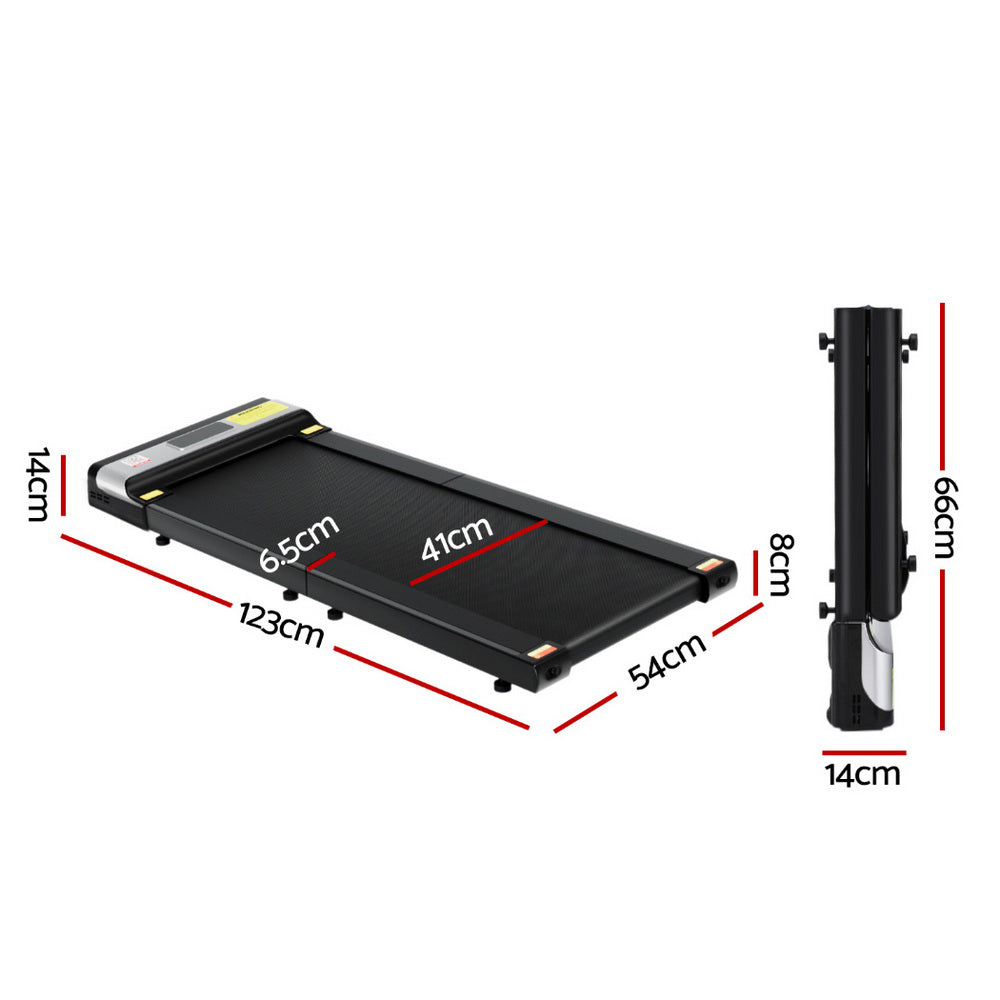 Treadmills: Everfit Treadmill Electric Walking Pad Under Desk Home Gym Fitness Foldable Belt