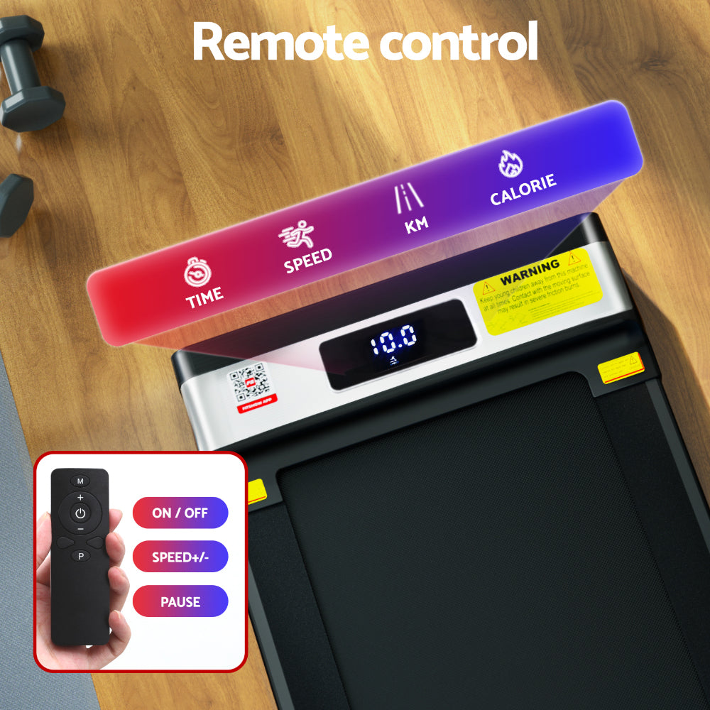 Treadmills: Everfit Treadmill Electric Walking Pad Under Desk Home Gym Fitness Foldable Belt