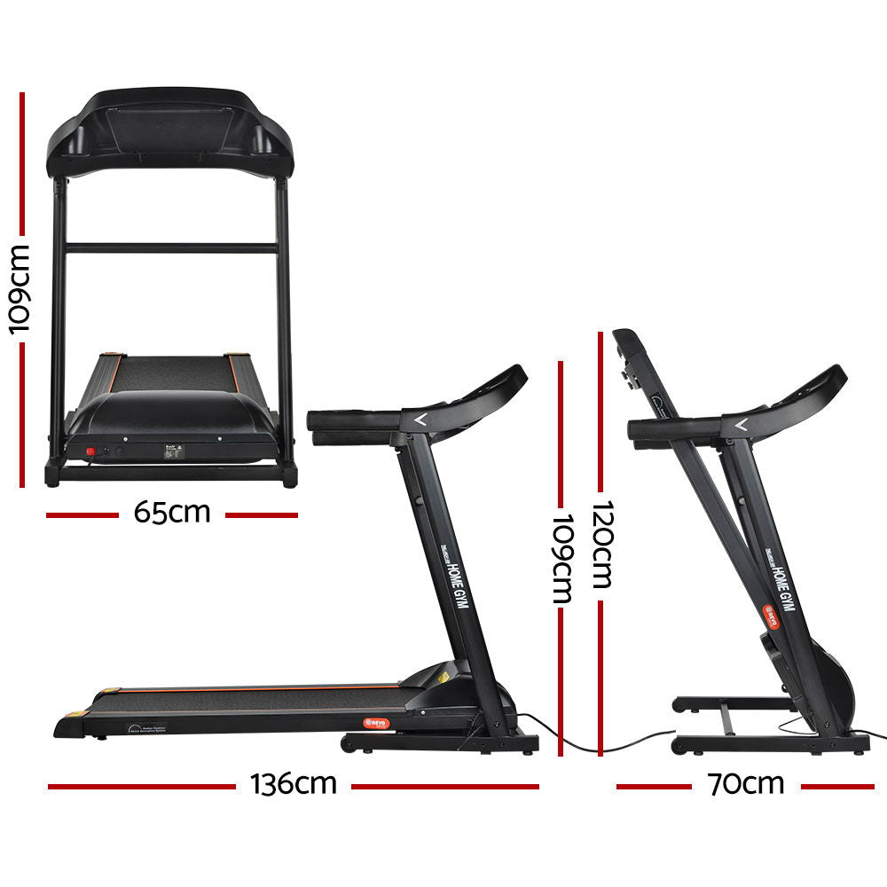 Treadmills: Everfit Treadmill Electric Home Gym Fitness Exercise Machine Foldable 400mm