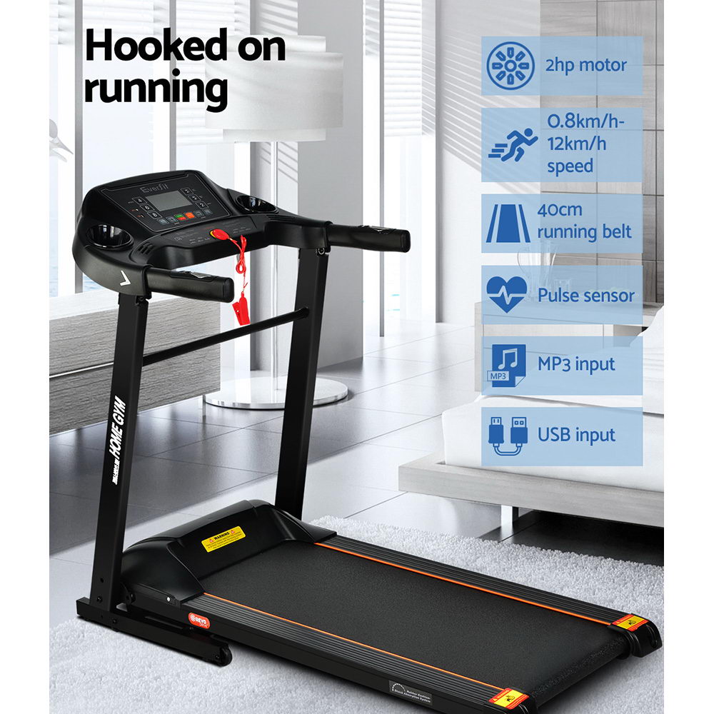 Treadmills: Everfit Treadmill Electric Home Gym Fitness Exercise Machine Foldable 400mm