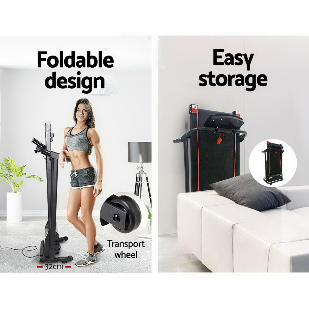 Treadmills: Everfit Treadmill Electric Home Gym Fitness Exercise Machine Foldable 370mm
