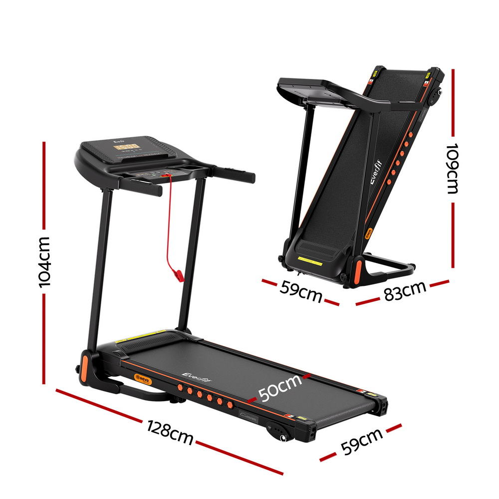 Treadmills: Everfit Treadmill Electric Home Gym Fitness Exercise Equipment Incline 390mm