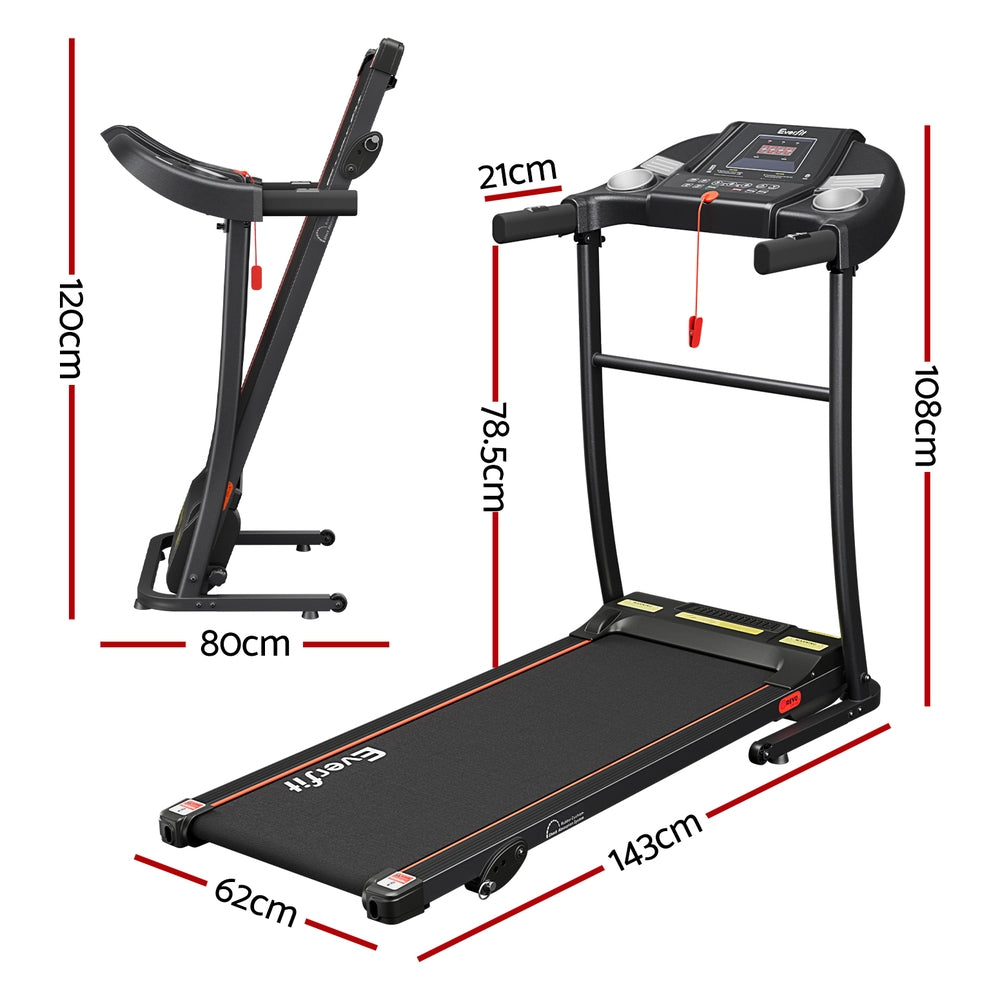 Treadmills: Everfit Treadmill Electric Home Gym Fitness Exercise Equipment Incline 400mm