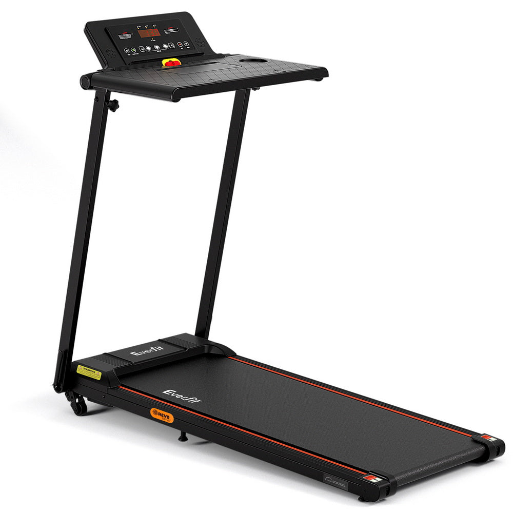 Treadmills: Everfit Treadmill Electric Walking Pad Foldable Incline for Home Office Gym Black