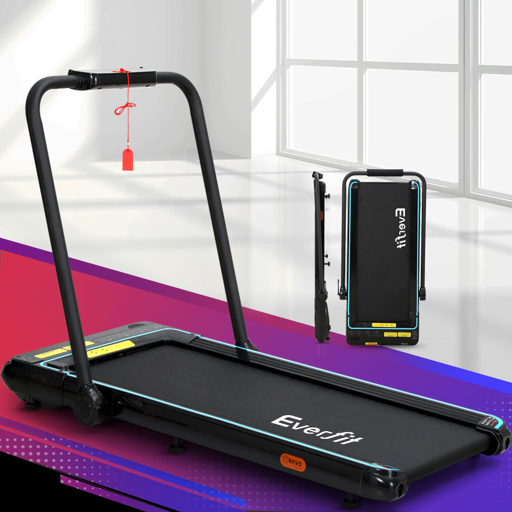 Treadmills: Everfit Treadmill Electric Walking Pad Under Desk Home Gym Fitness 420mm Remote
