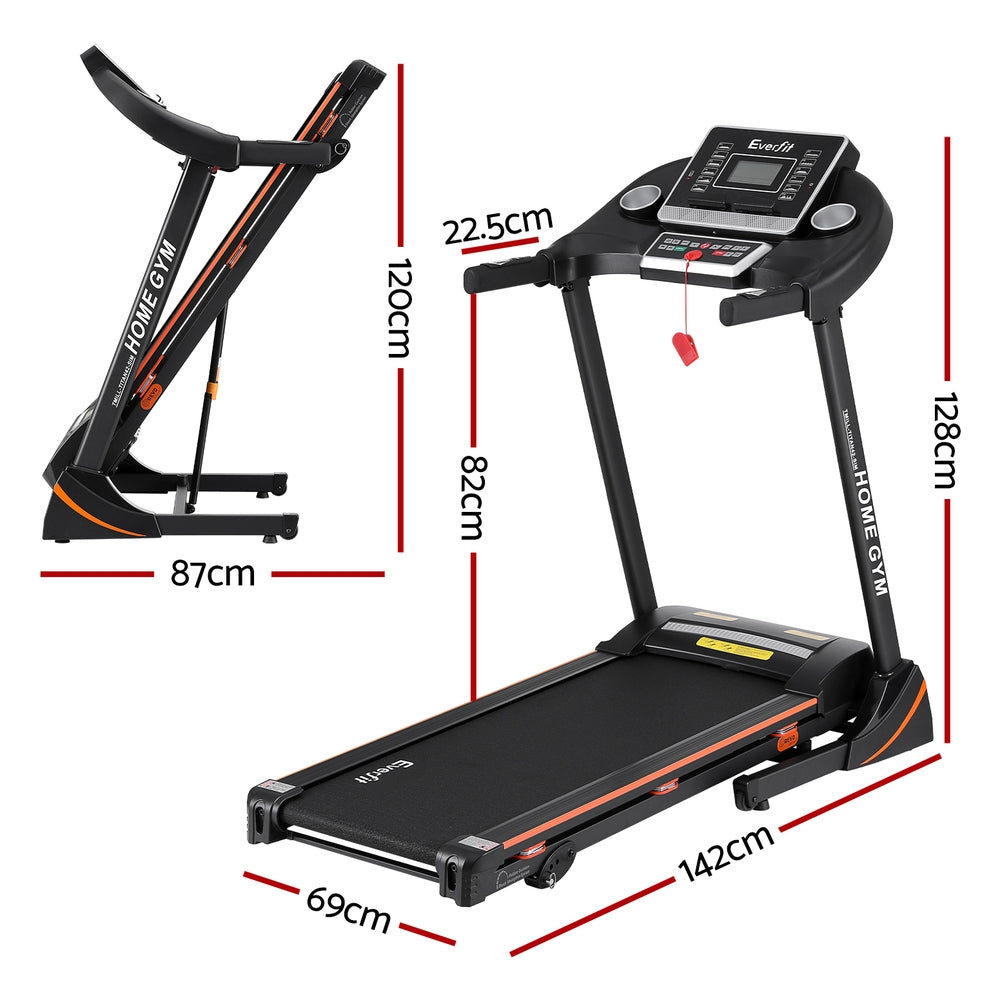 Treadmills: Everfit Treadmill Electric Home Gym Fitness Exercise Machine Hydraulic 420mm