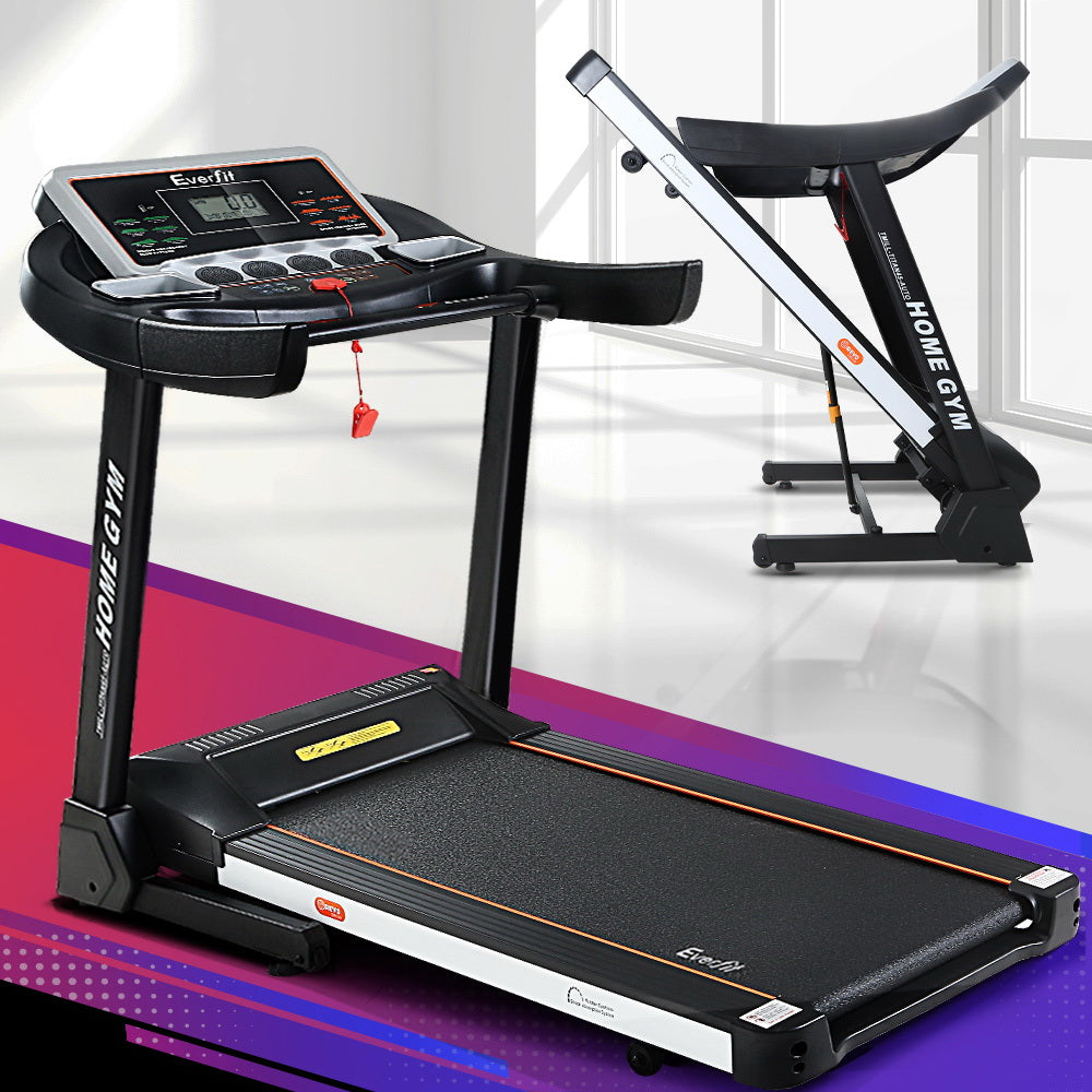 Treadmills: Everfit Treadmill Electric Auto Level Incline Home Gym Fitness Exercise 450mm