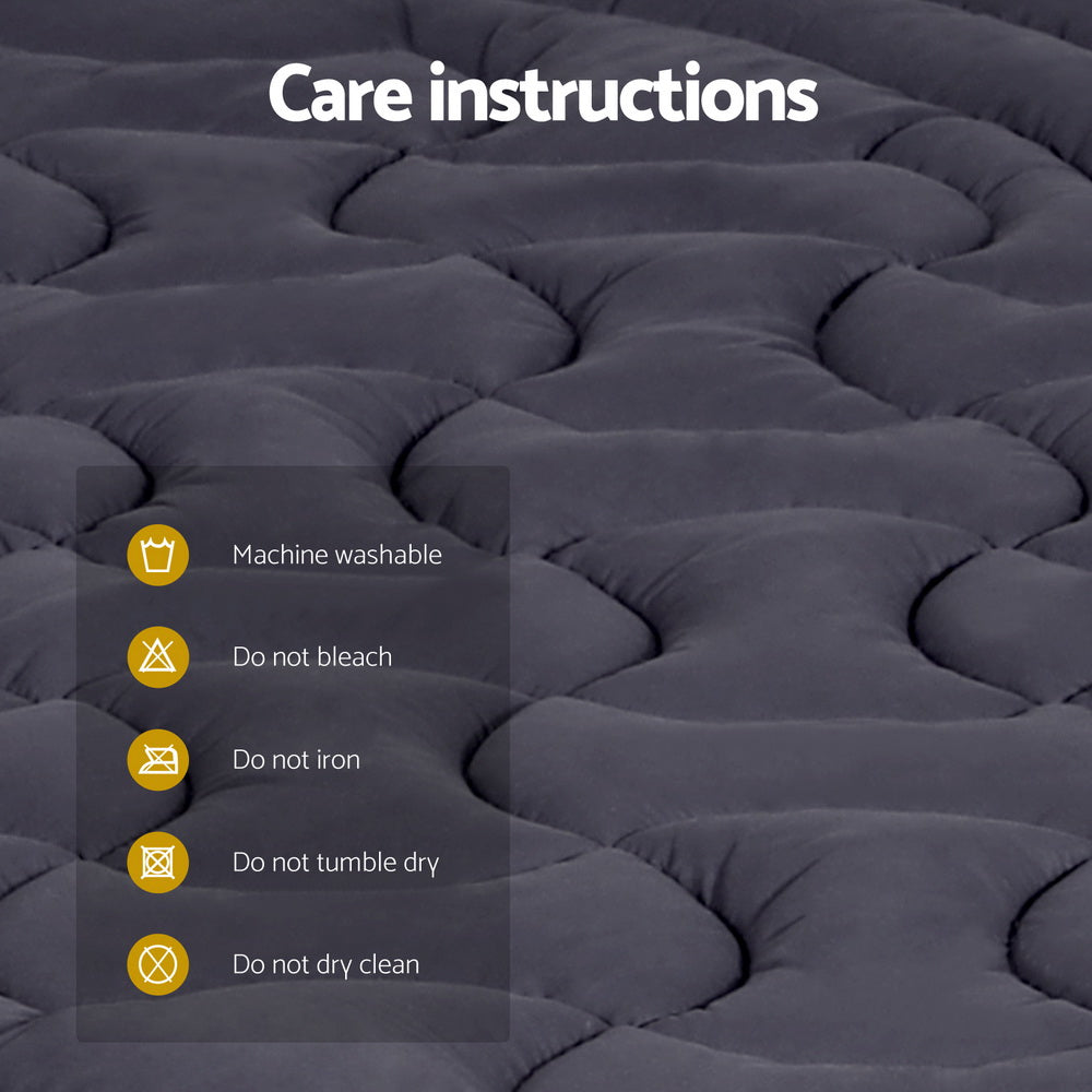 Mattress Toppers: Giselle Bedding Mattress Topper Pillowtop 3-Zone Single