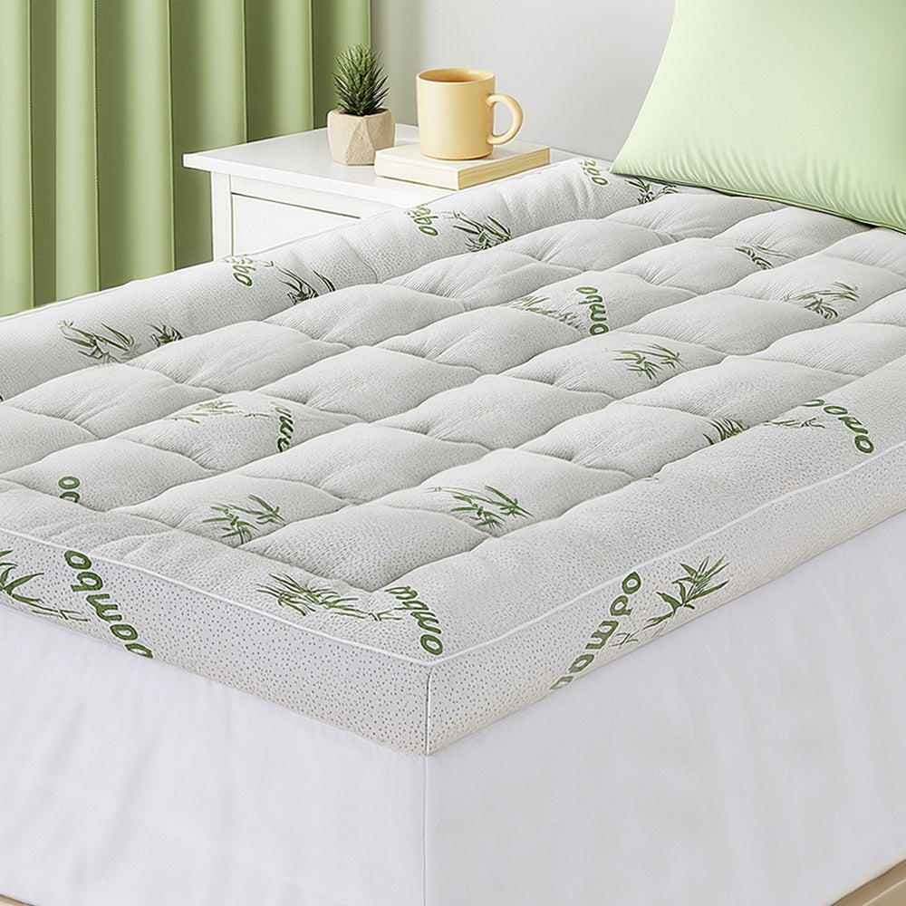 Mattress Toppers: Giselle Mattress Topper 11cm Pillowtop toppers Bamboo King Single
