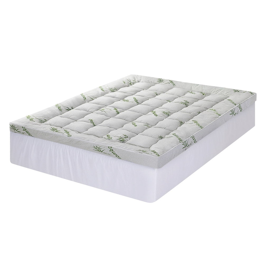 Mattress Toppers: Giselle Mattress Topper 11cm Pillowtop toppers Bamboo Queen