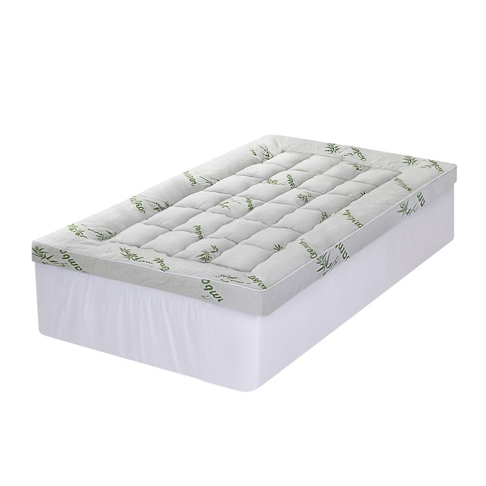 Mattress Toppers: Giselle Mattress Topper 11cm Pillowtop toppers Bamboo Single
