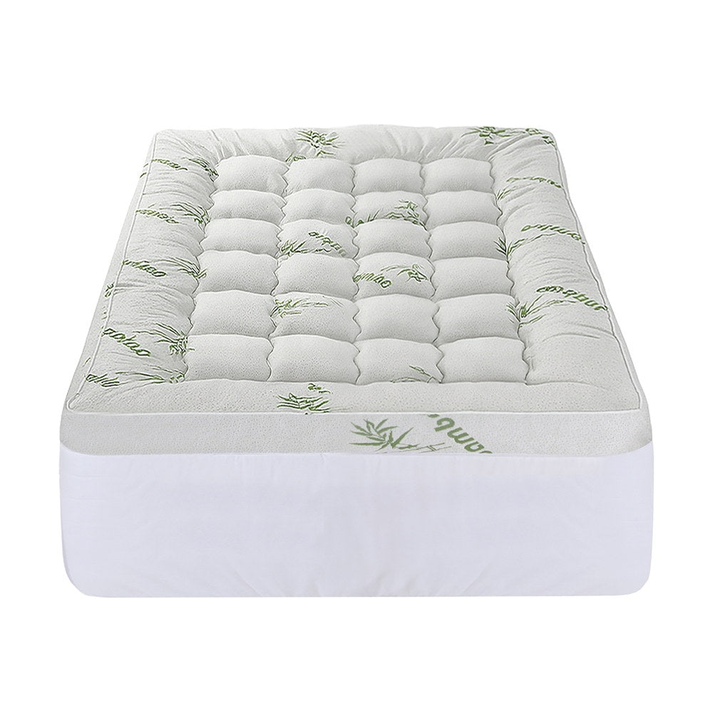 Mattress Toppers: Giselle Mattress Topper 11cm Pillowtop toppers Bamboo Single