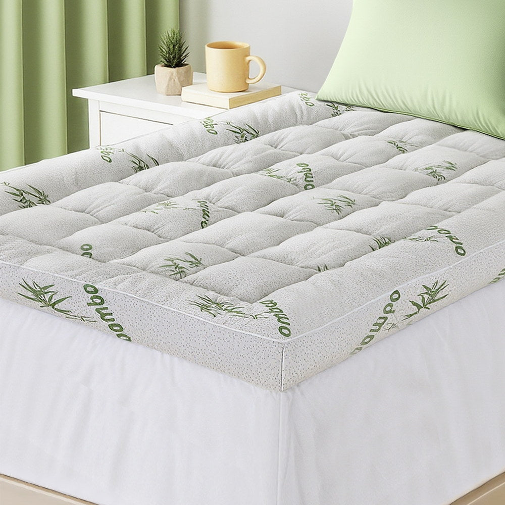 Mattress Toppers: Giselle Mattress Topper 11cm Pillowtop toppers Bamboo Single