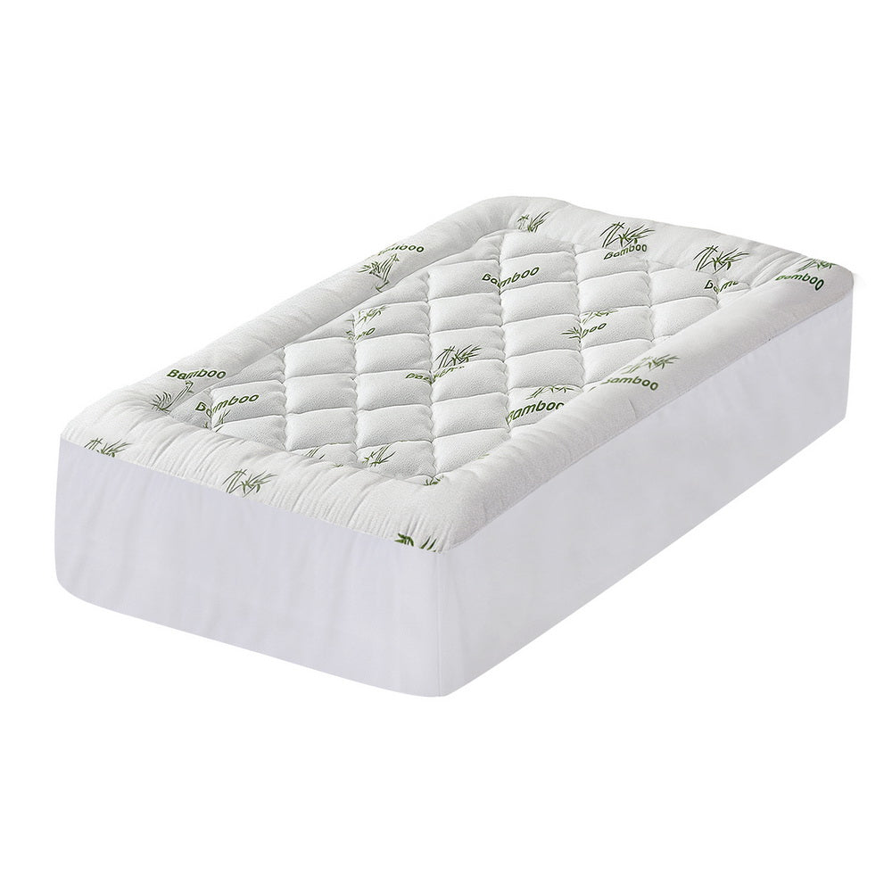 Mattress Toppers: Giselle Mattress Topper 5cm Pillowtop toppers Bamboo King Single