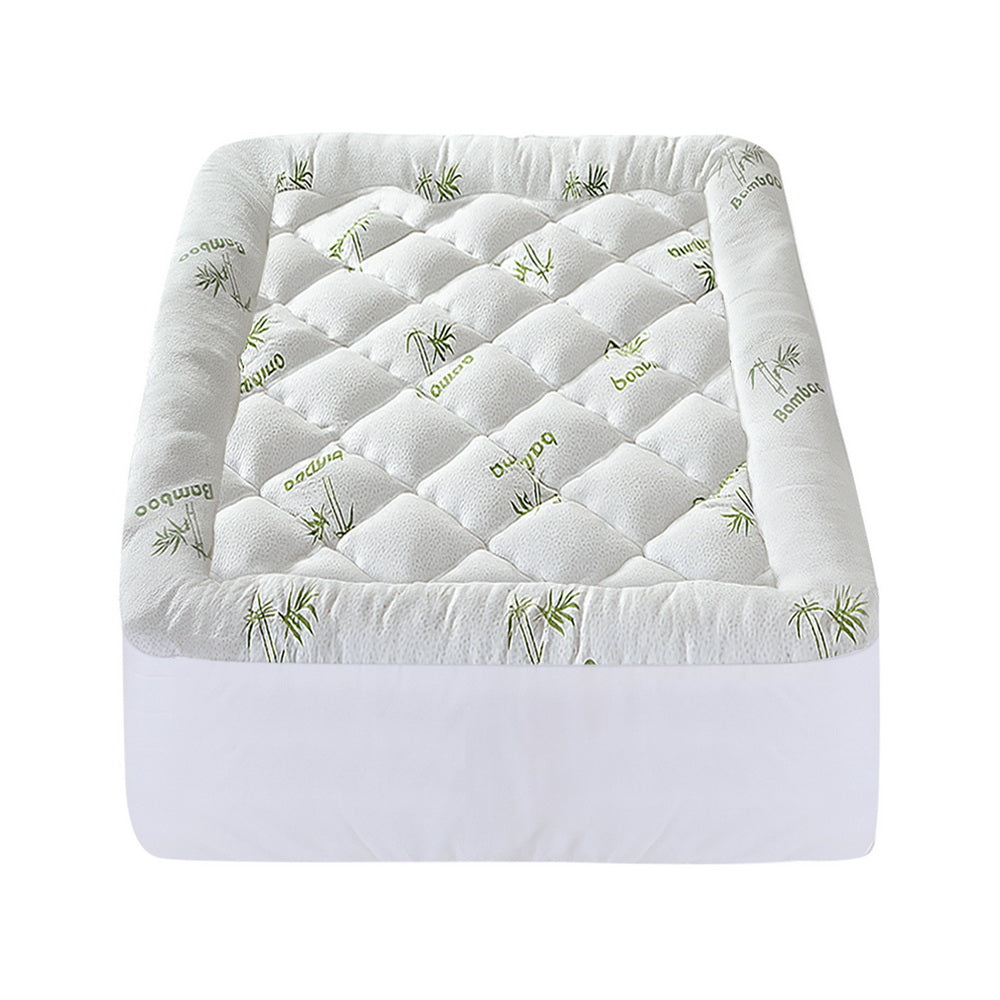 Mattress Toppers: Giselle Mattress Topper 5cm Pillowtop toppers Bamboo King Single