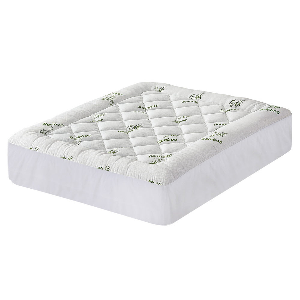 Mattress Toppers: Giselle Mattress Topper 5cm Pillowtop toppers Bamboo Queen