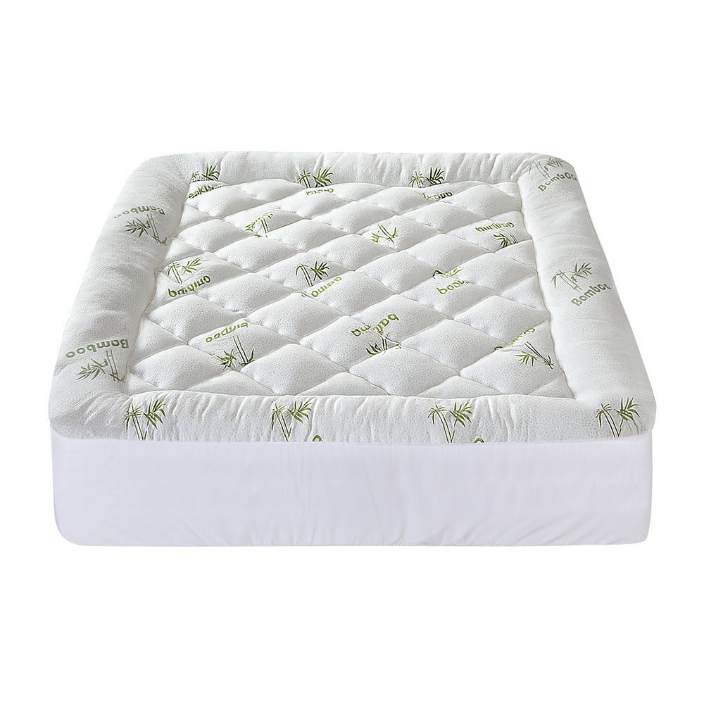 Mattress Toppers: Giselle Mattress Topper 5cm Pillowtop toppers Bamboo Queen