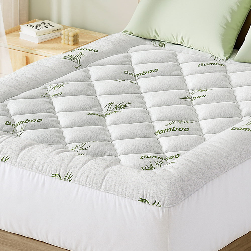 Mattress Toppers: Giselle Mattress Topper 5cm Pillowtop toppers Bamboo Queen
