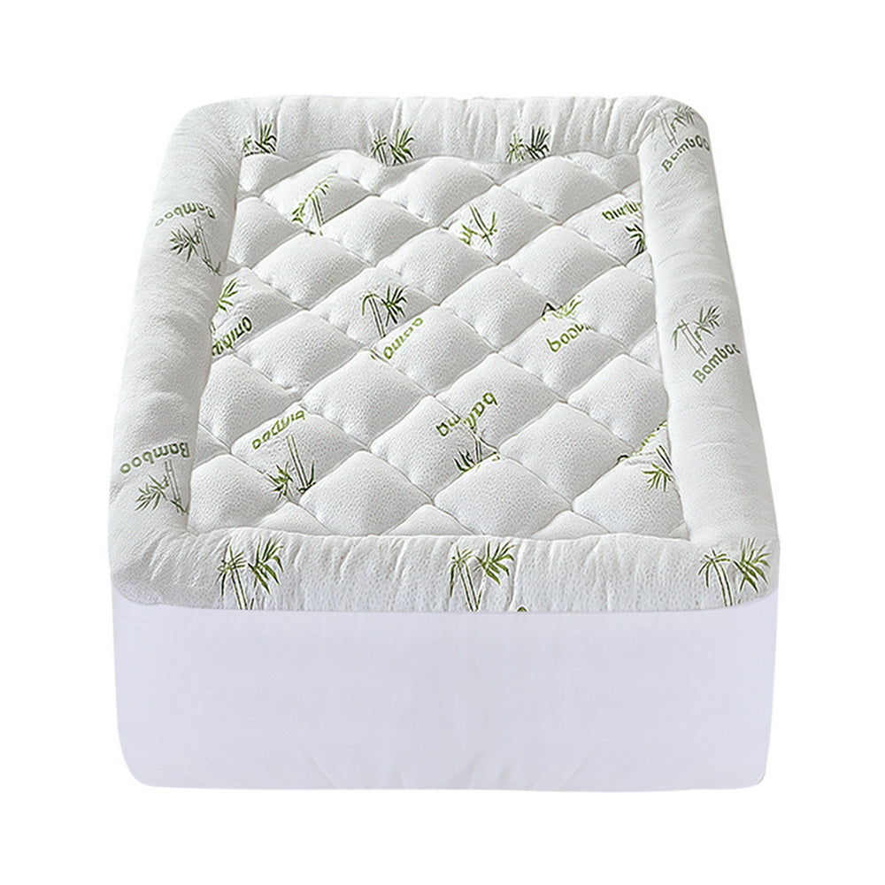 Mattress Toppers: Giselle Mattress Topper 5cm Pillowtop toppers Bamboo Single