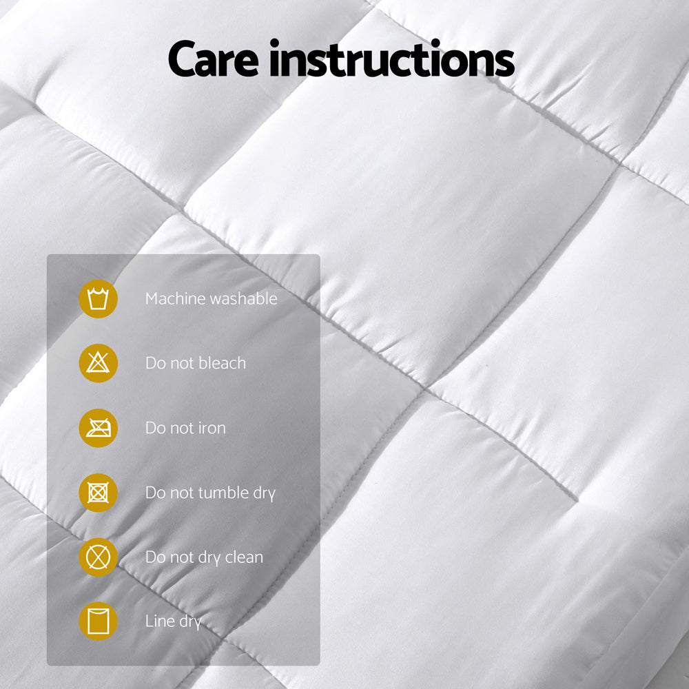 Pillows: Giselle Bedding Mattress Topper Pillowtop Bamboo Cot