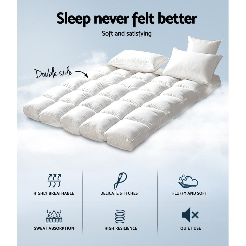 Mattress Toppers: Giselle Bedding Mattress Topper Pillowtop Bamboo King