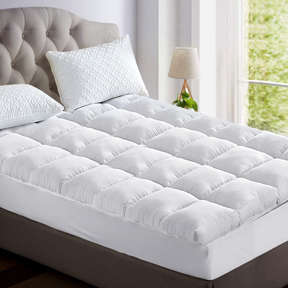 Mattress Toppers: Giselle Bedding Mattress Topper Pillowtop Bamboo King Single