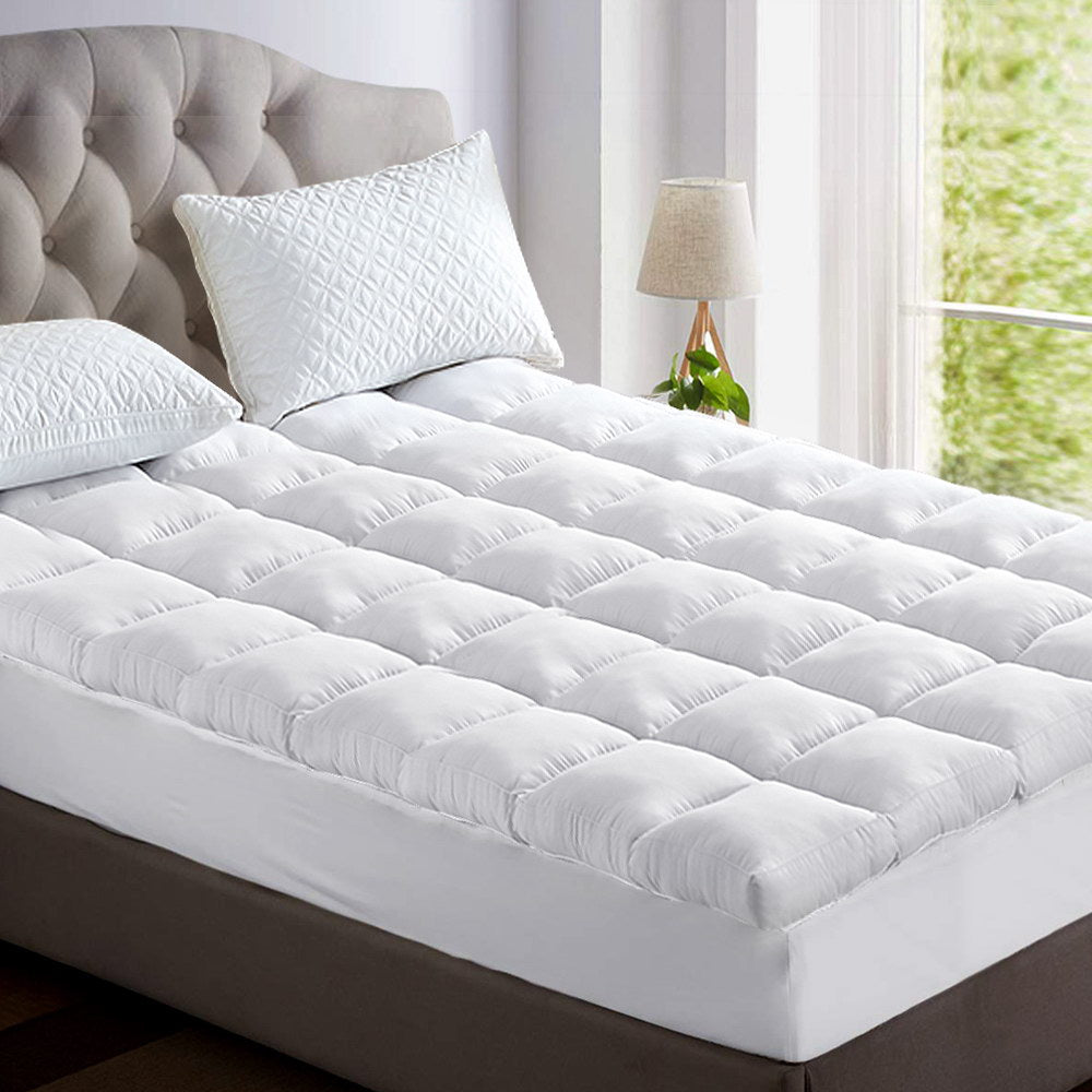 Mattress Toppers: Giselle Bedding Mattress Topper Pillowtop Bamboo Queen