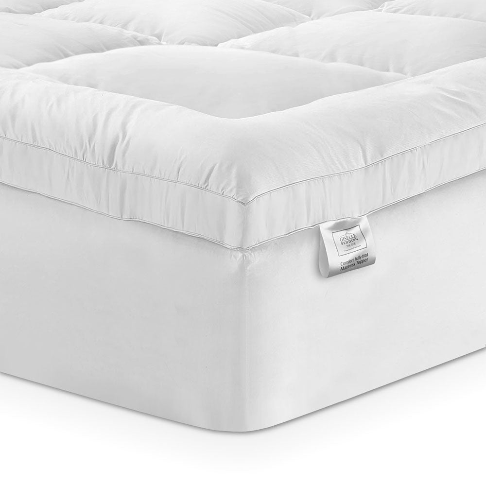Mattress Toppers: Giselle Bedding Mattress Topper Pillowtop Bamboo Queen