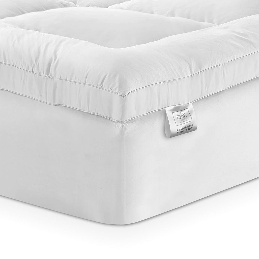 Mattress Toppers: Giselle Bedding Mattress Topper Pillowtop Bamboo Single