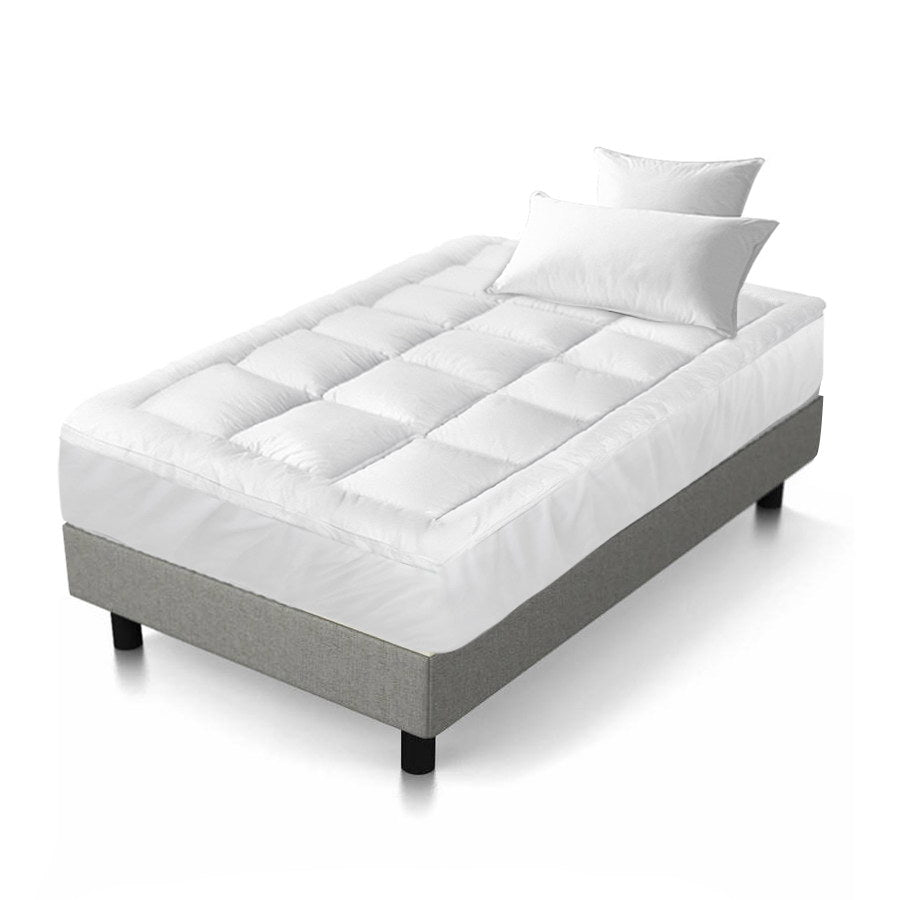 Mattress Toppers: Giselle Bedding Mattress Topper Pillowtop Bamboo Single