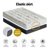 Mattress Toppers: Giselle Bedding Mattress Topper Pillowtop Bamboo 7.5cm King Single