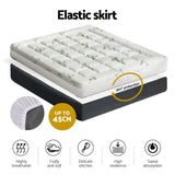 Mattress Toppers: Giselle Bedding Mattress Topper Pillowtop Bamboo 7.5cm Queen