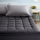 Mattress Toppers: Giselle Bedding Mattress Topper Pillowtop Bamboo Charcoal King Single