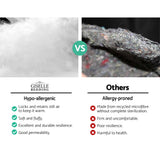 Mattress Toppers: Giselle Bedding Mattress Topper Pillowtop Bamboo Charcoal King Single