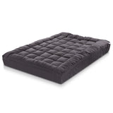 Mattress Toppers: Giselle Bedding Mattress Topper Pillowtop Bamboo Charcoal King Single