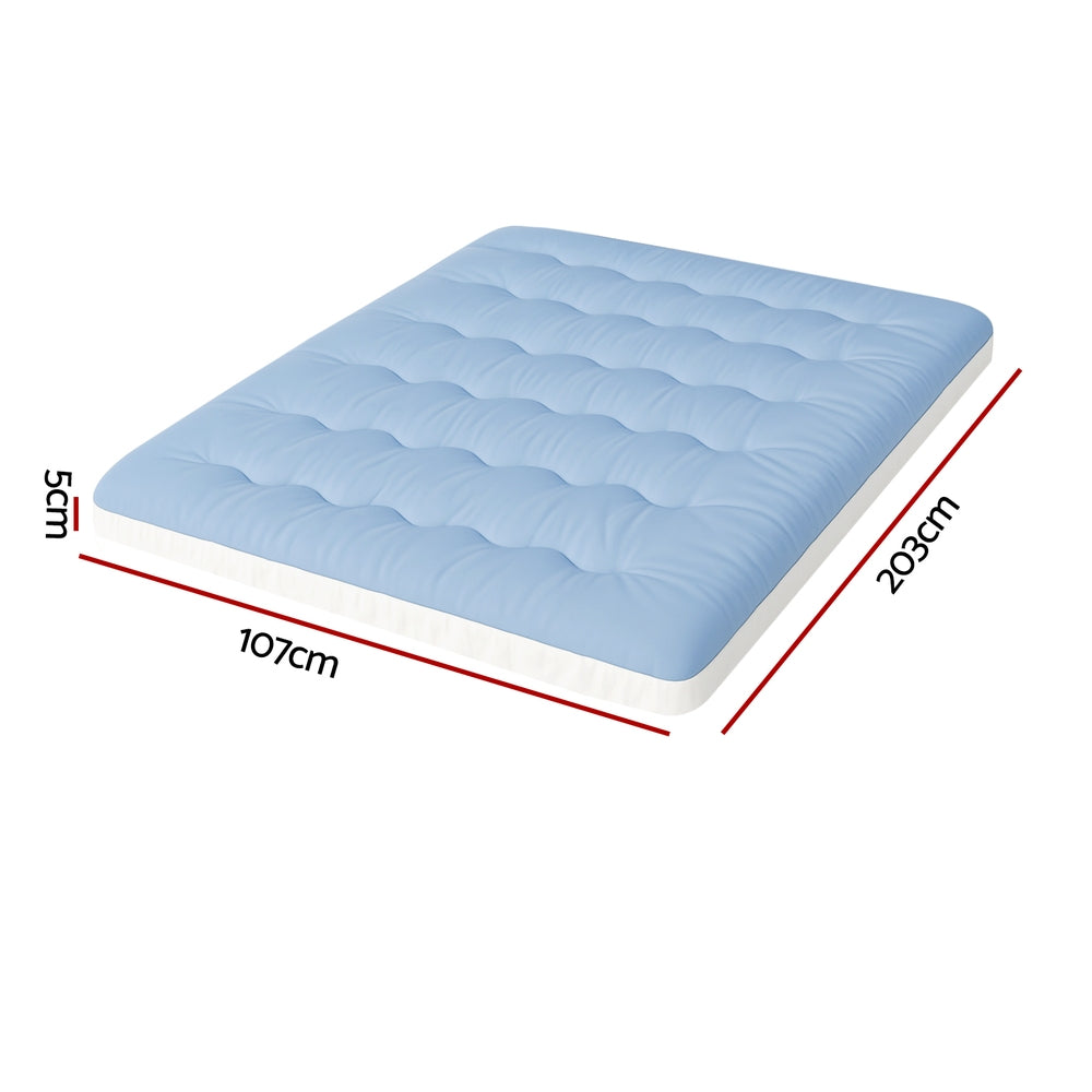 Mattress Toppers: Giselle 5cm Mattress Topper Pillowtop toppers Double-Sided King Single