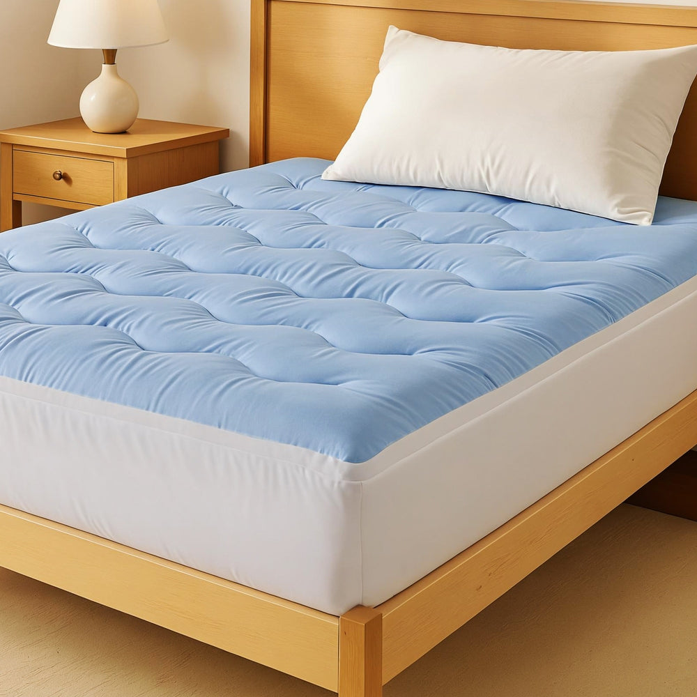 Mattress Toppers: Giselle 5cm Mattress Topper Pillowtop toppers Double-Sided King Single