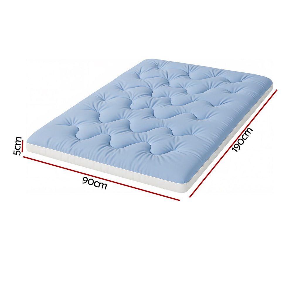 Mattress Toppers: Giselle 5cm Mattress Topper Pillowtop toppers Double-Sided Single